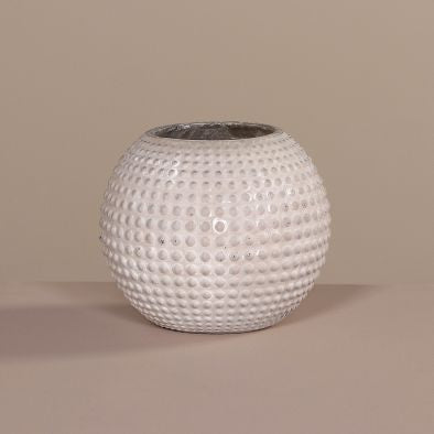 Deco Glass Vase, Grey,