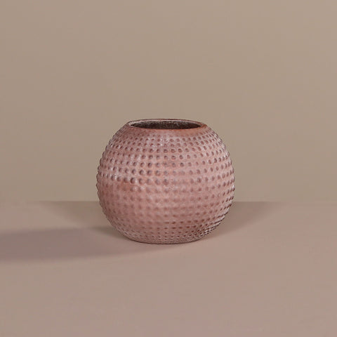 Deco Glass Vase, Burgundy