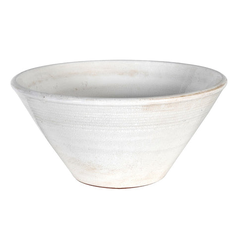 Cream Distressed Ceramic Bowl