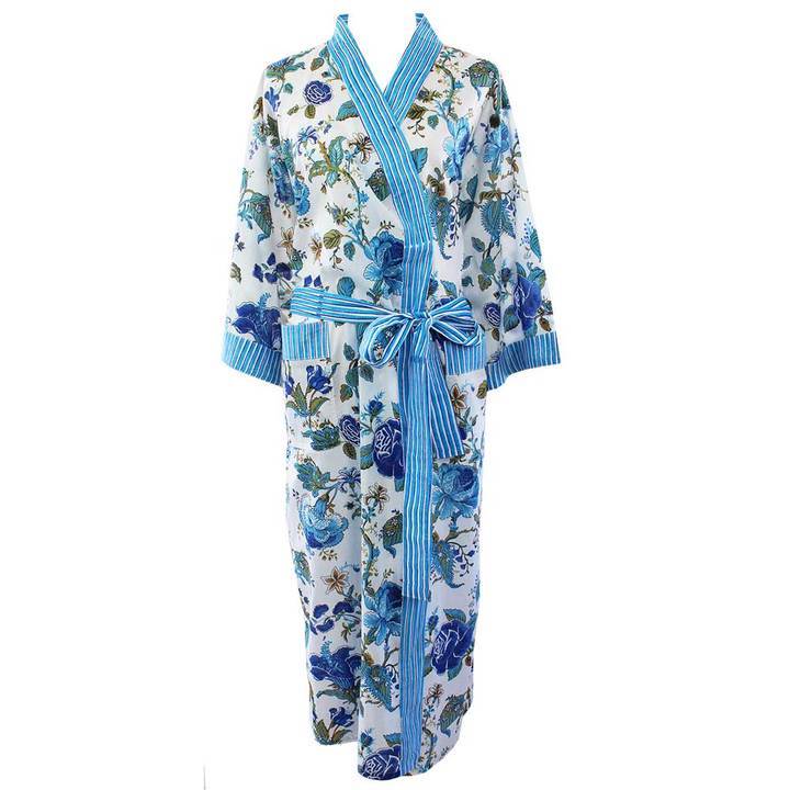 Blue Rose Dressing Gown