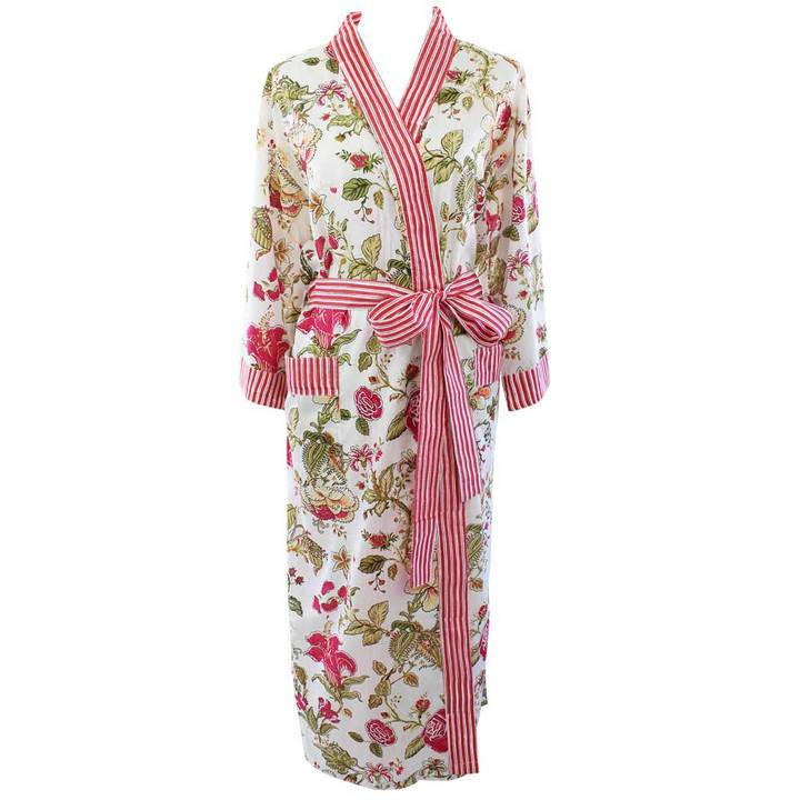 Crimson Garden Dressing Gown