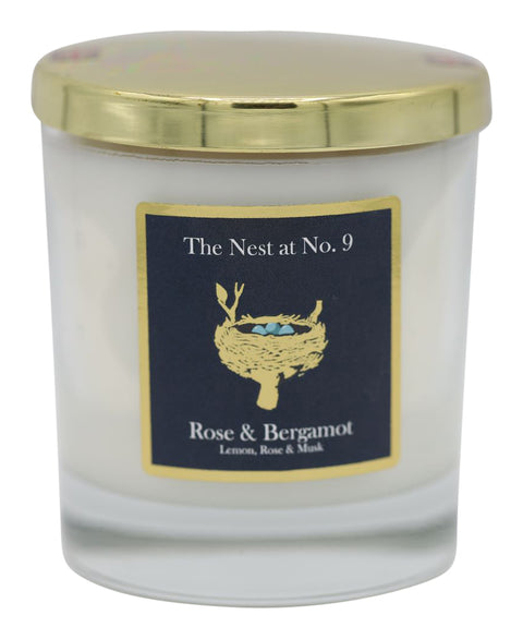 The Nest At No 9 Rose & Bergamot Scented Candle