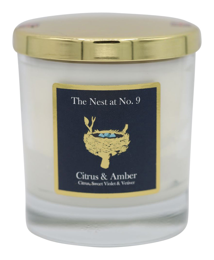 The Nest At No 9 Citrus & Amber Scented Candle