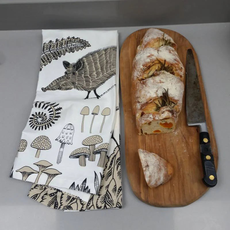 WILD BOAR TEA TOWEL
