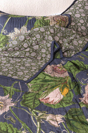 KEW Passion Flower Grey Bedspread
