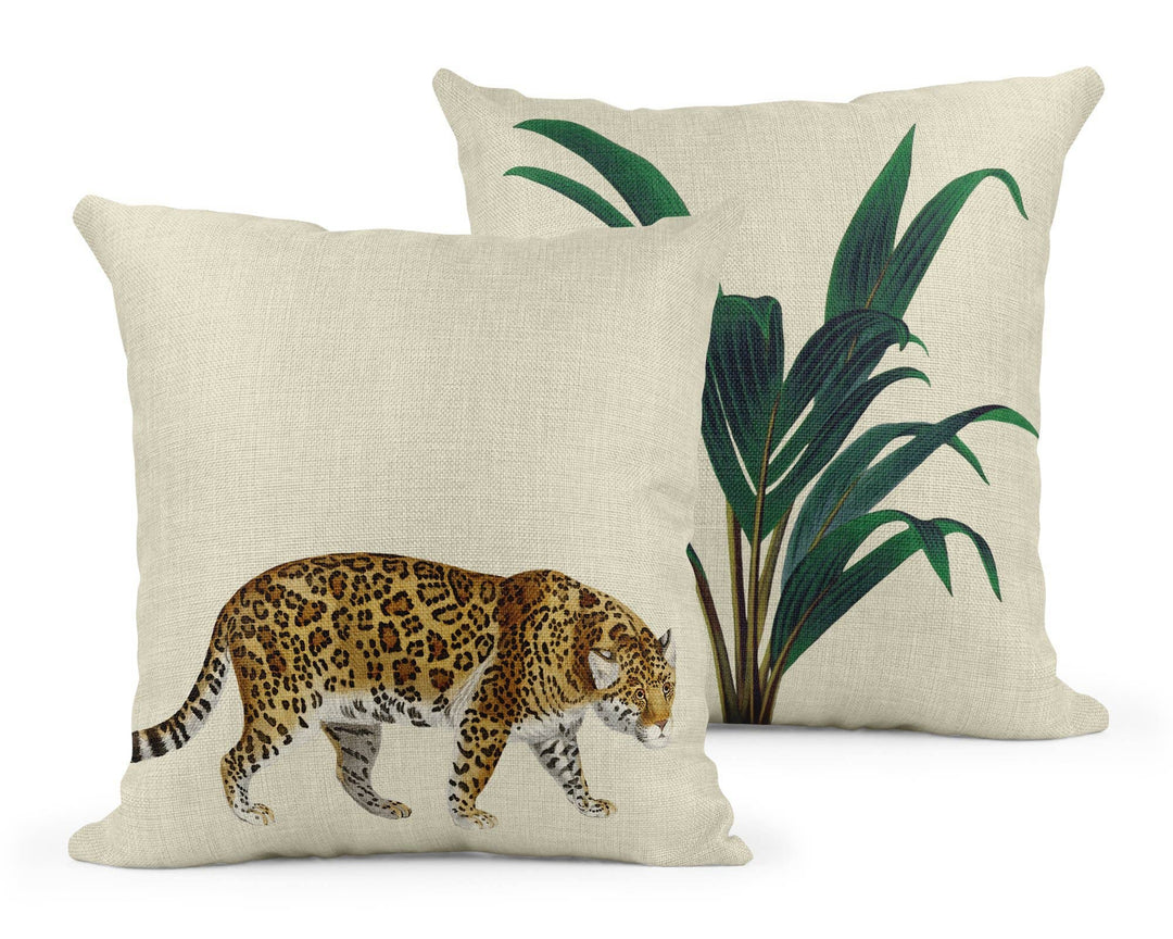 Darwin's Menagerie Prowling Leopard Cushion