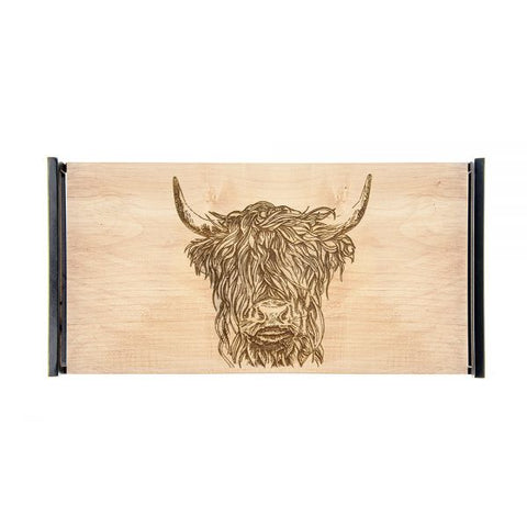 Large Sycamore Tray - Highland Cow