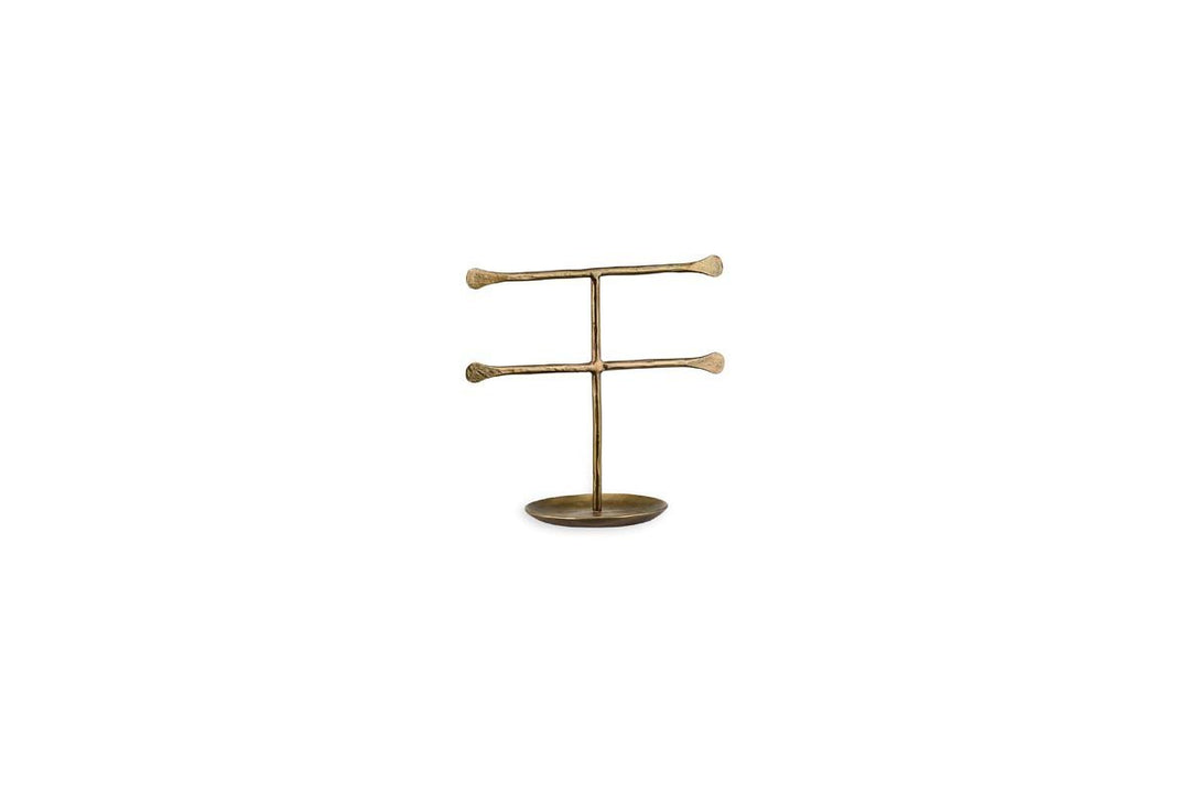 Liman Jewellery Stand - Antique Brass - Small