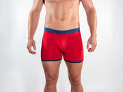 Bamboo Boxers - Red / Blue Band | thenestatno9.com | thenest-atno9.com