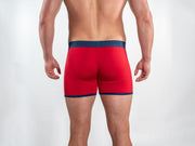 Swole Panda Bamboo Boxers - Red / Blue Band